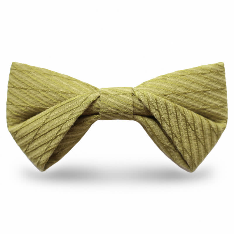Men's Green Series Twill Wedding Bow Tie