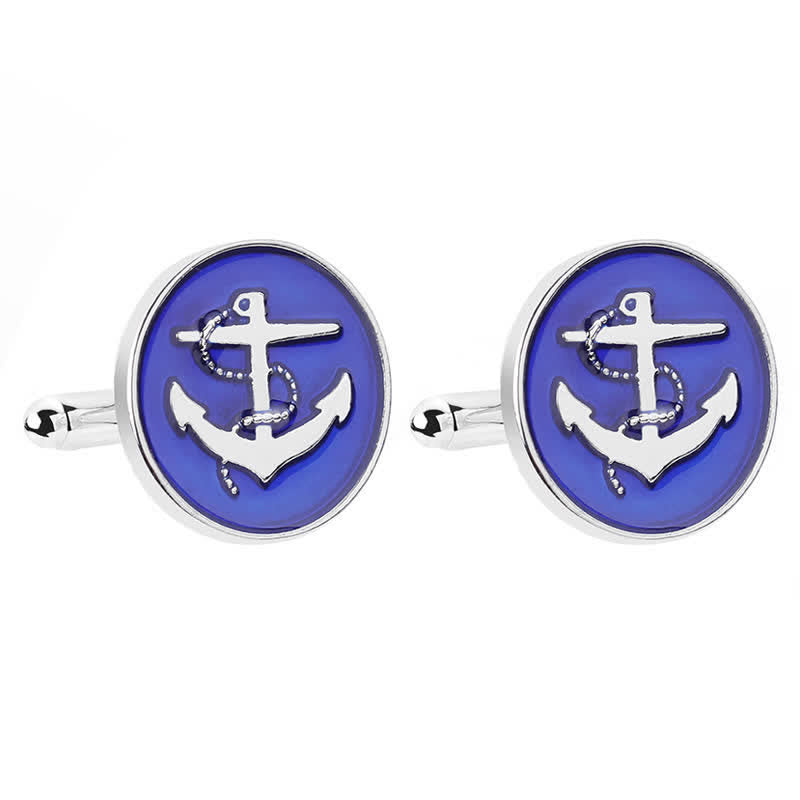 Men's Nautical Boat Anchor Cufflinks