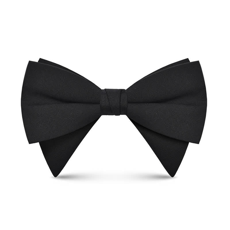 Men's Elegant Large Classic Oversized Pointed Bow Tie