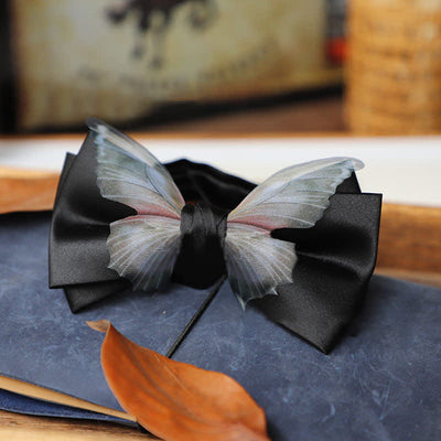 Men's Vintage Organza Butterfly Bow Tie