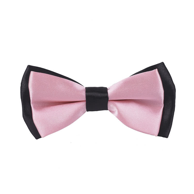 Kid's Classical Two Tone Double Layers Bow Tie