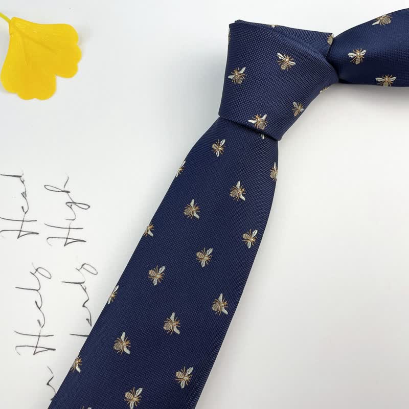 Men's Cute Honey Bee Casual Motifs Necktie