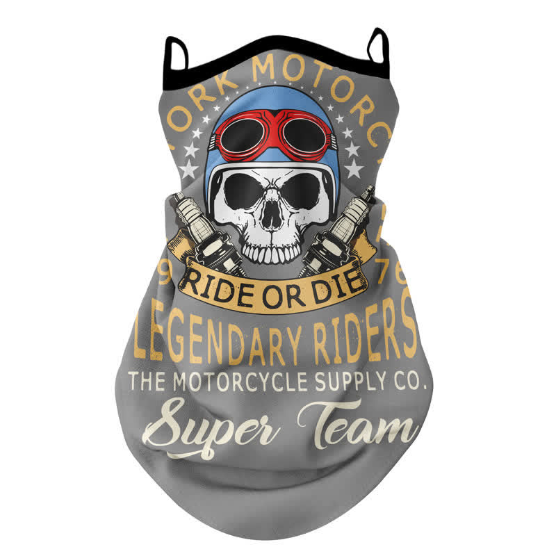 Born To Ride Motorbike Face Mask Ear Loops Bandana