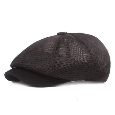 Breathable Mesh Cabbie Summer Beret Hat