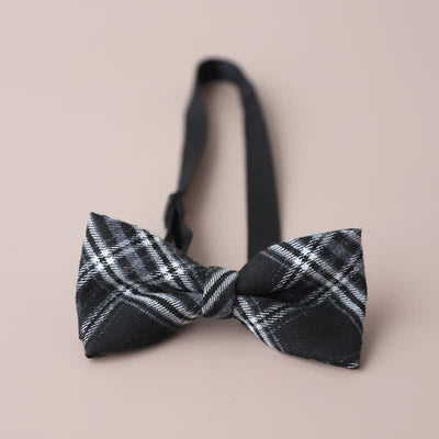 Men's Casual Formal Party Retro Plaid Bow Tie