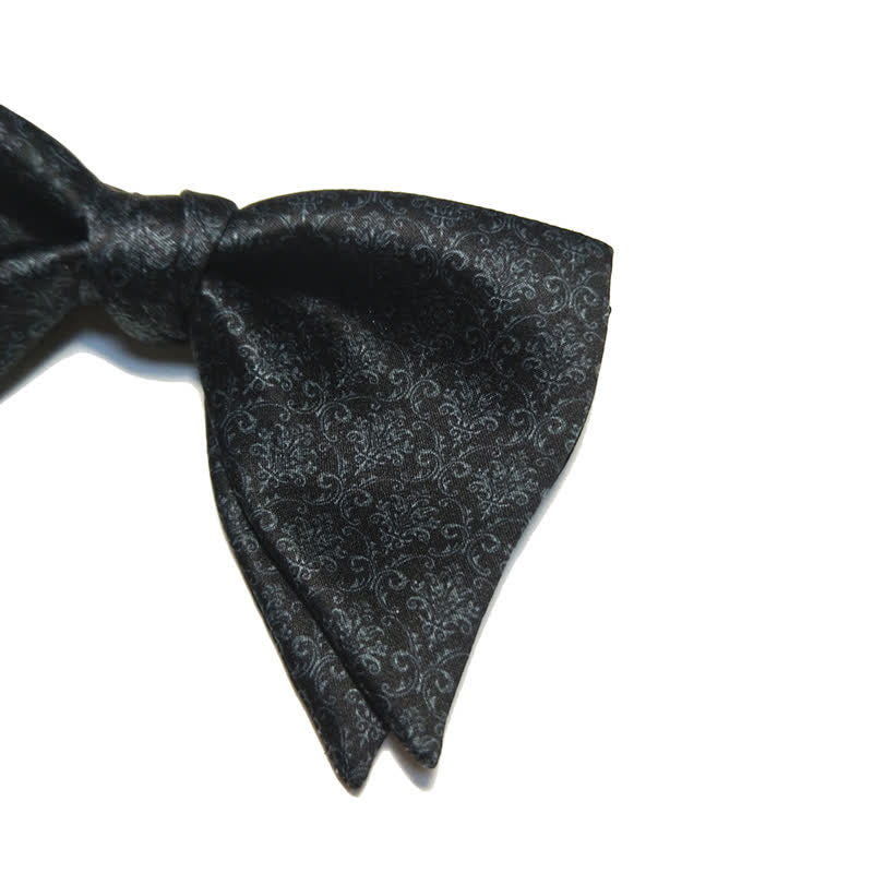 Men's Vintage Baroque Printed Oversized Pointed Bow Tie