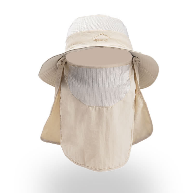 Men's Detachable Face Mask Hiking Bucket Hat