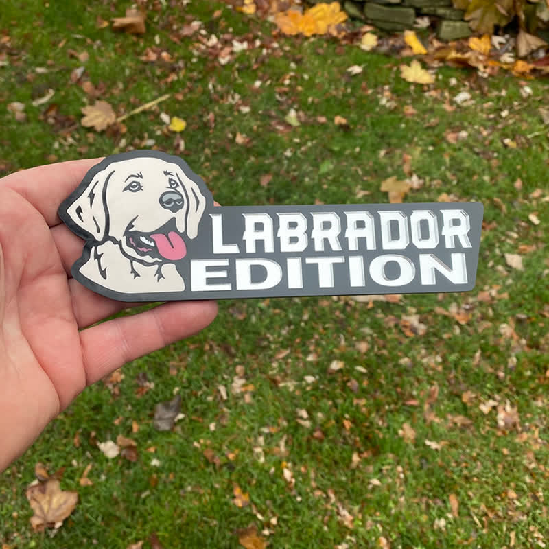 Acrylic Dog Edition For Dog Lovers Car Badge