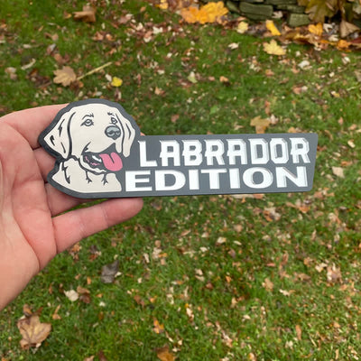 Acrylic Dog Edition For Dog Lovers Car Badge