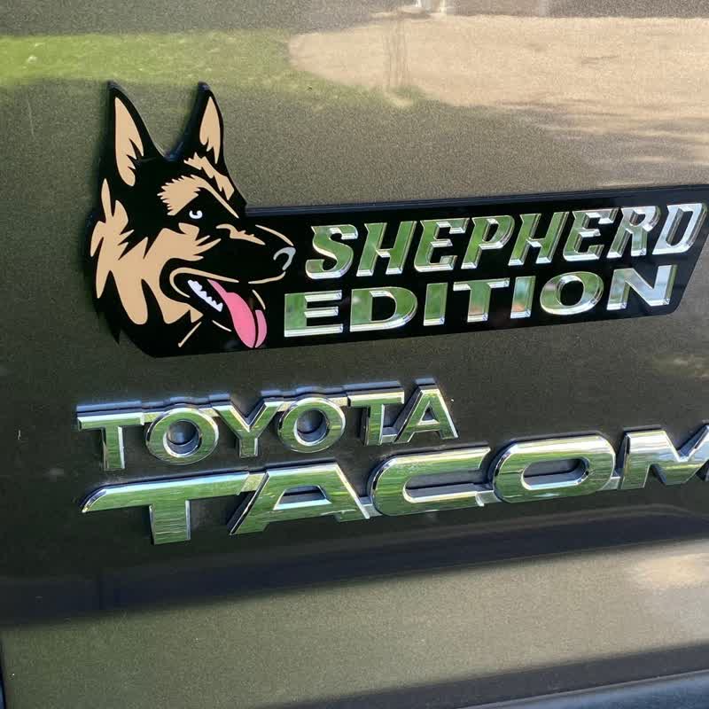 Acrylic Dog Edition For Dog Lovers Car Badge