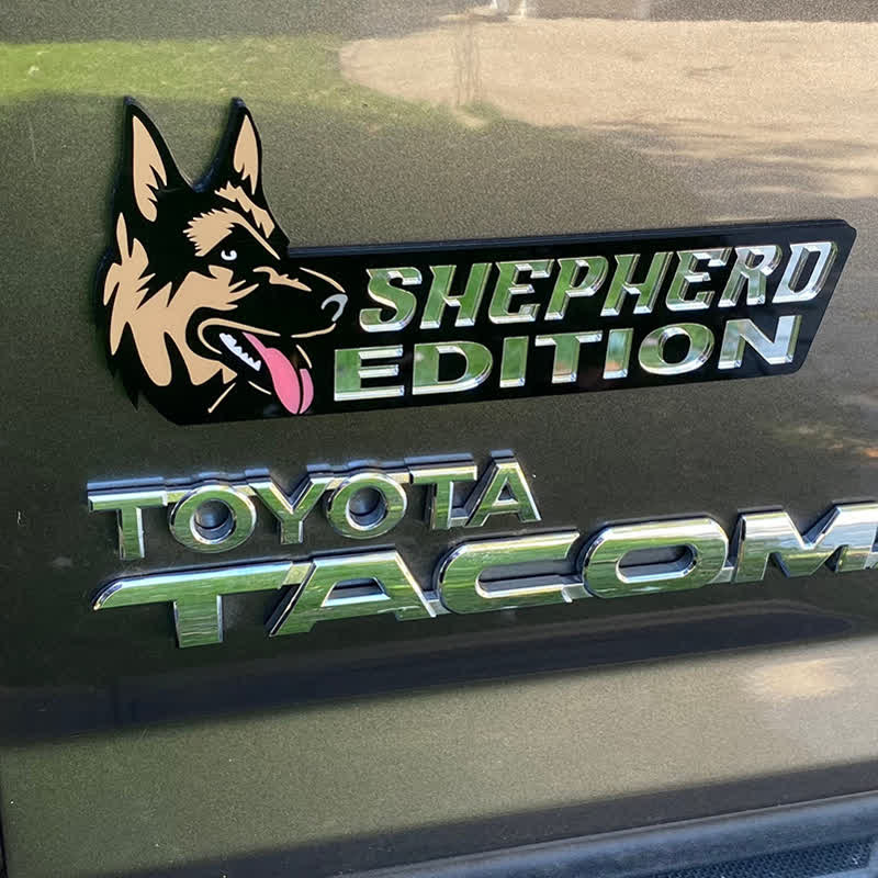 Acrylic Dog Edition For Dog Lovers Car Badge