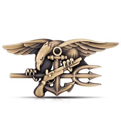 Navy Seals Trident Insignia Metal Sticker Car Badge