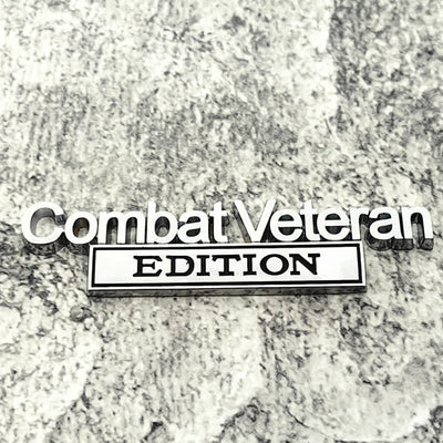 Combat Veteran EDITION Metal Sticker Car Badge