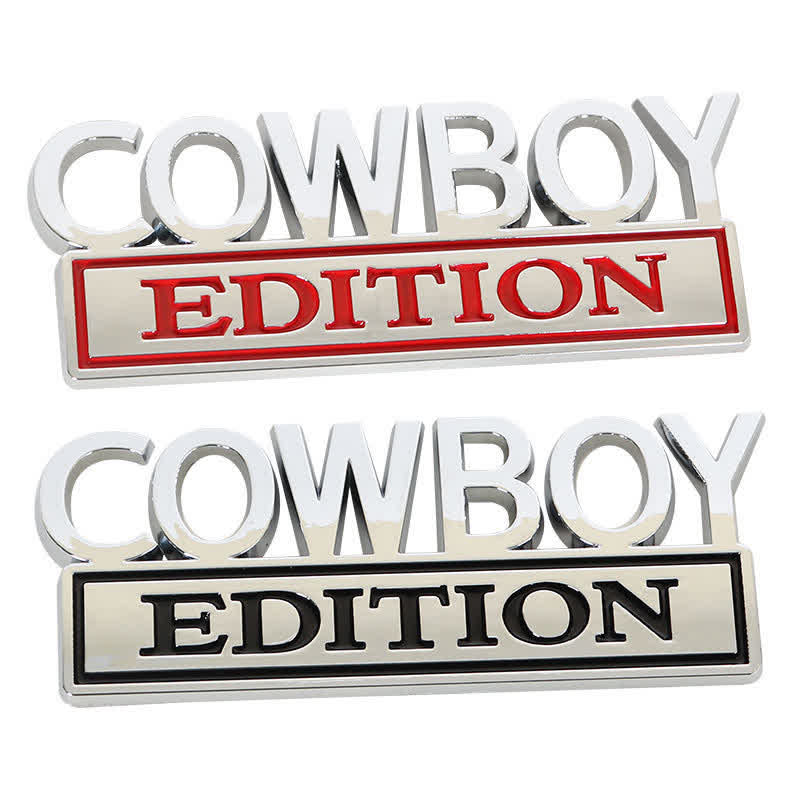 COWBOY EDITION ABS Sticker Emblem Car Badge