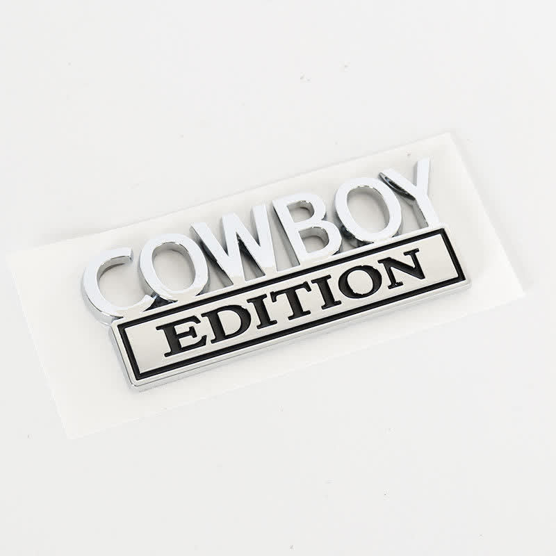 COWBOY EDITION ABS Sticker Emblem Car Badge