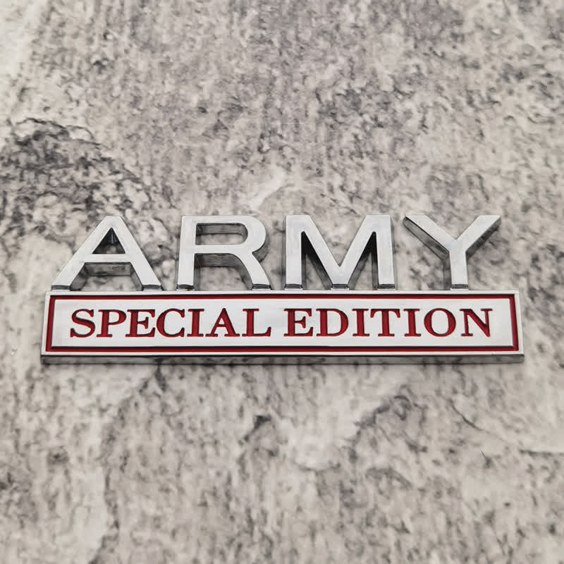 ARMY SPECIAL EDITION Metal Sticker Car Badge