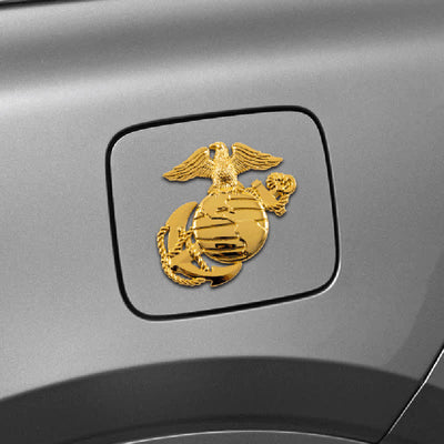 Marine Eagle Globe Anchor Metal Sticker Car Badge