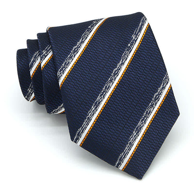 3Pcs Men's Casual Striped Office Accessory Necktie Set