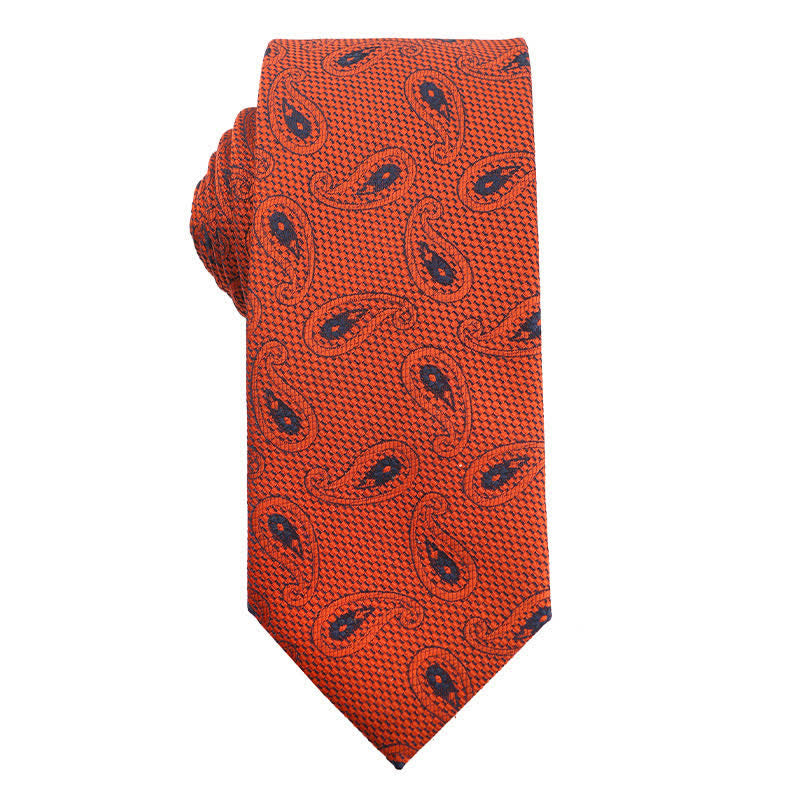 Men's Summer Orange Series Evening Dress Accessories Necktie