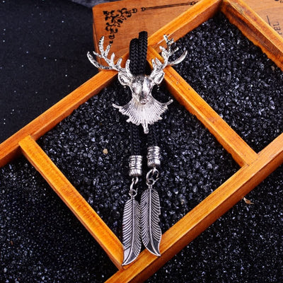 Deer DIY Hidden Knife Belt Buckle Bolo Tie Ghost Goat Ring Bundle Set