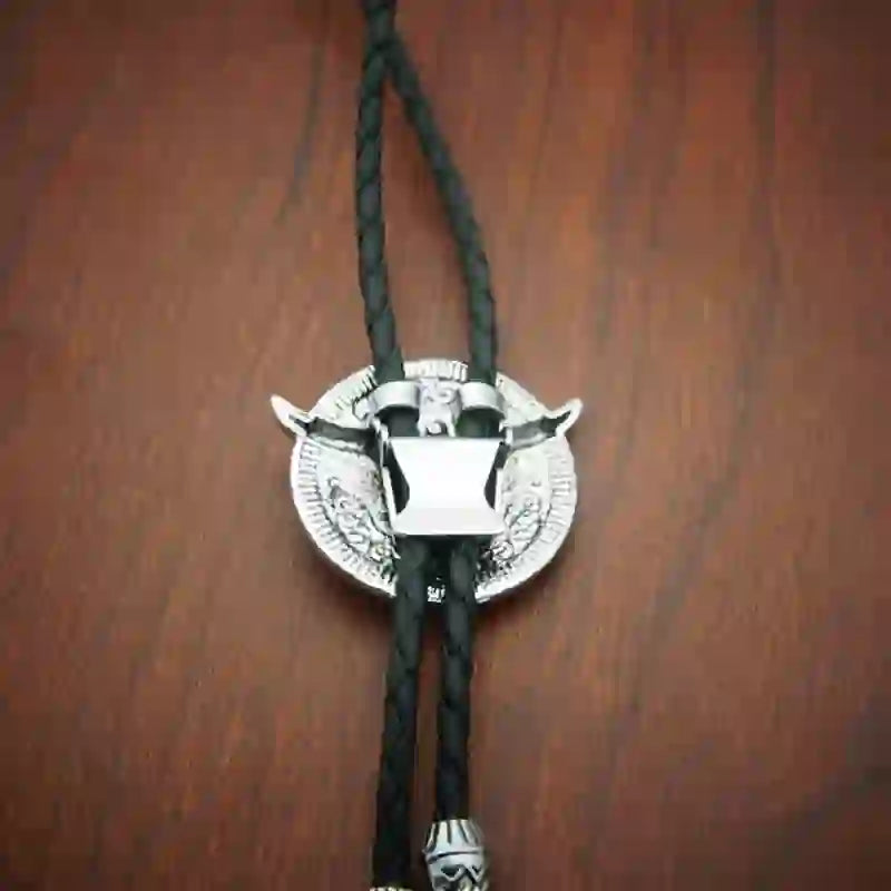 Skull DIY Hidden Knife Belt Buckle Longhorn Pendant Cow Bolo Tie Bundle Set