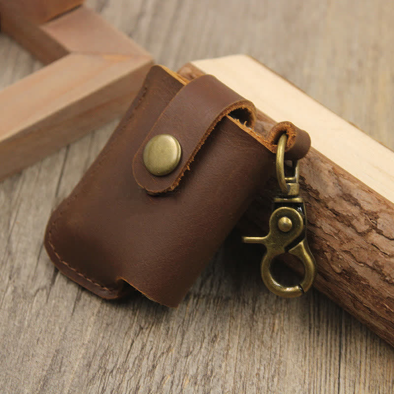 Vintage Waist Hanging Lighter Holder Leather Belt Bag