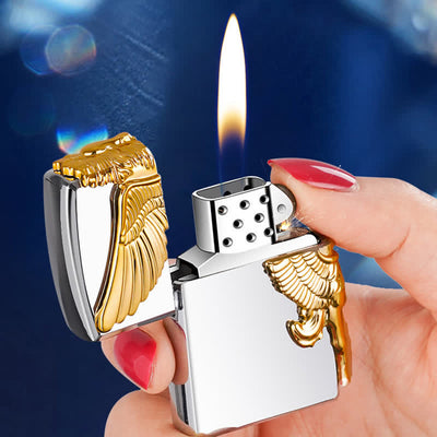 Three Sides 3D Relief Pegasus Refillable Butane Lighter