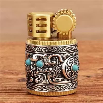 Creative Round Small Fat Refillable Kerosene Lighter