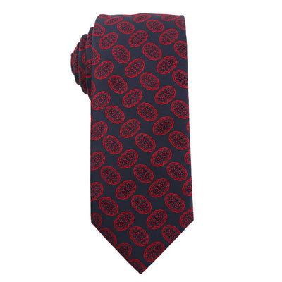 Men's Elegant Deep Wine Red Series Wedding Necktie