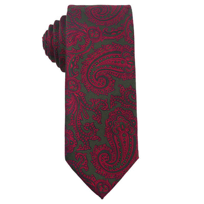 Men's Vibrant Medium Violet Red Series Necktie