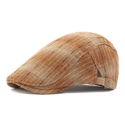 Classic Striped Casual Peaked Flat Beret Hat