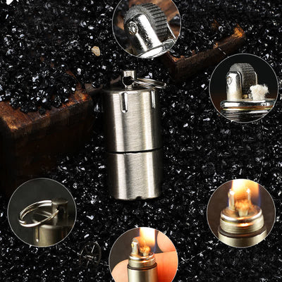 Mini Capsule Portable Refill Pendant Kerosene Lighter