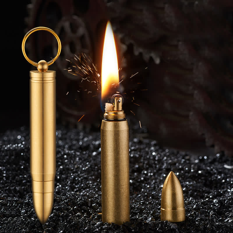 Mini Bullet Shape Refill Pendant Kerosene Lighter