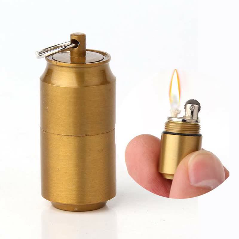 Mini Can Shape Refillable Pendant Kerosene Lighter