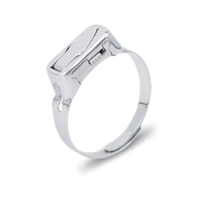 Multi-Functional Hidden Knife Opening Adjustable Ring