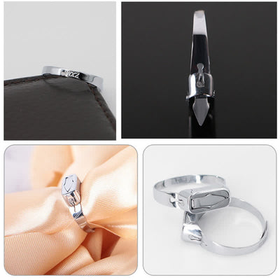 Multi-Functional Hidden Knife Opening Adjustable Ring