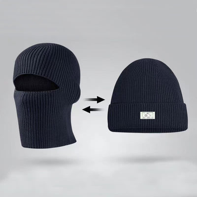 Dome Brimless Face Cover Warm Beanie Knitted Hat