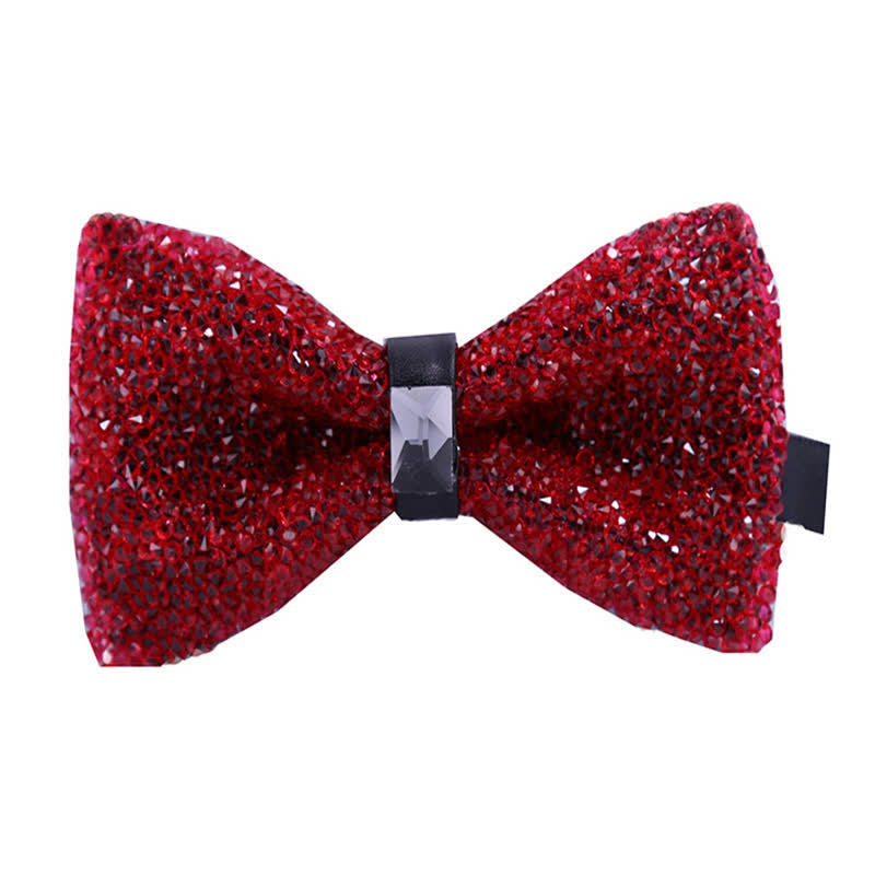 Men's Sparkle Star Glitter Crystal Bow Tie