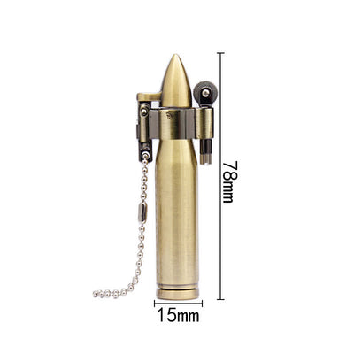 Creative Bullet Portable Keychain Kerosene Lighter