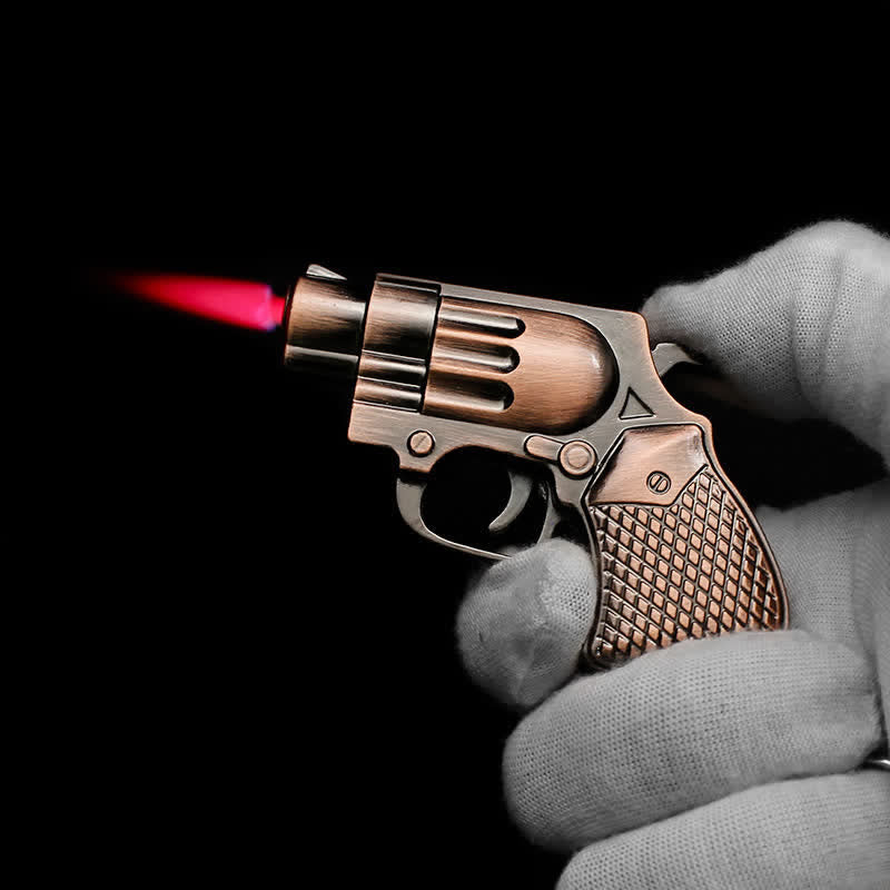 Mini Pistol Shape Jet Flame Refillable Butane Lighter