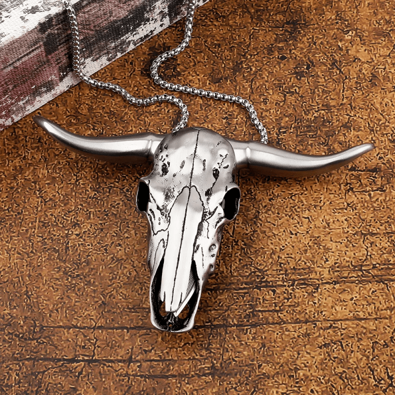 Longhorn Bull Head Multi-function EDC Tool Pendant Belt Buckle