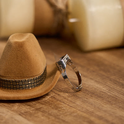 Longhorn Bull Pendant Hidden Blade Ring Bundle Set