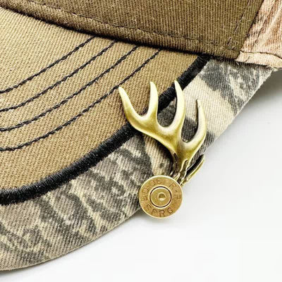 Deer Antler Shaped Bullet Hat Brim Clip