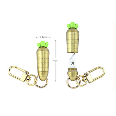 Cute Mini Plant Shape Knife Creative Keychain