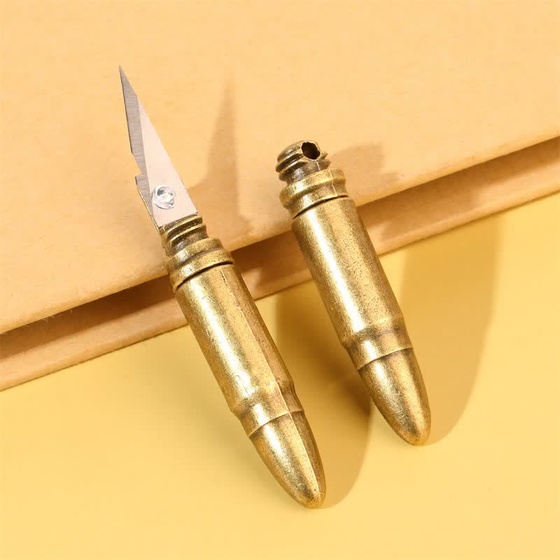 Bullet-Shaped Creative Portable Mini Knife Keychain