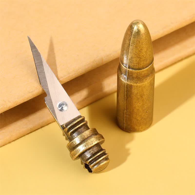 Bullet-Shaped Creative Portable Mini Knife Keychain