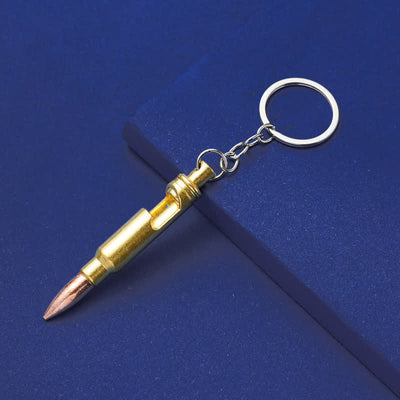 Bullet-Shaped Portable Bottle Opener Creative Keychain