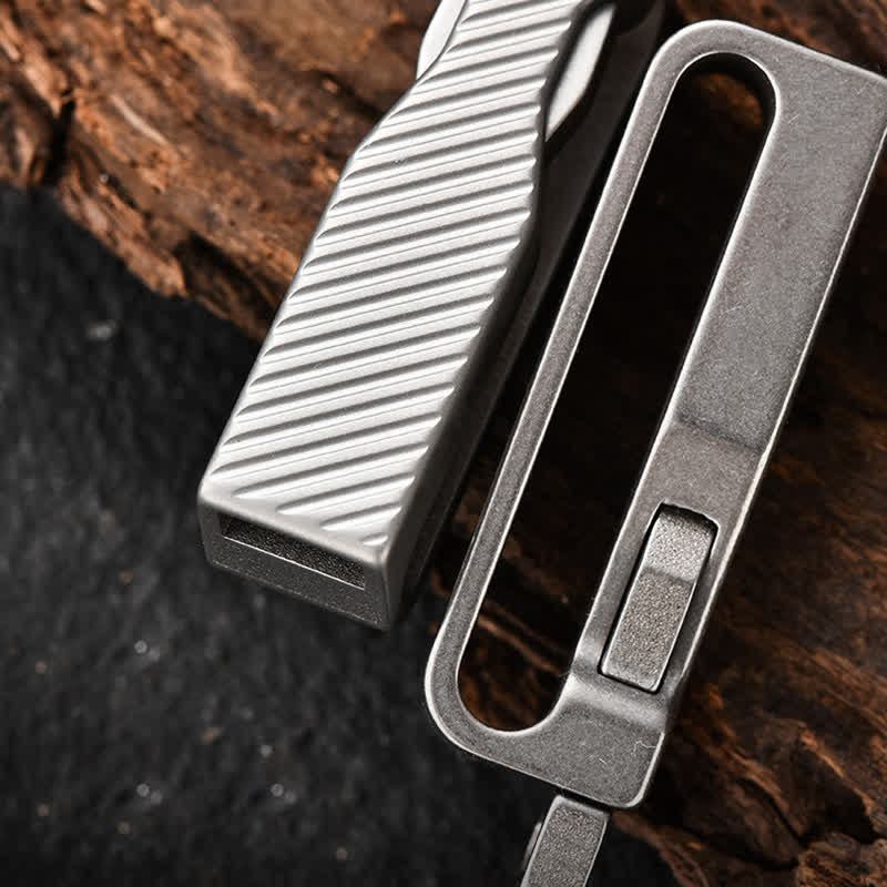 Titanium Quick Release Belt Clip Detachable Keychain