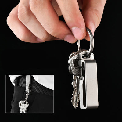 Titanium Quick Release Belt Clip Detachable Keychain