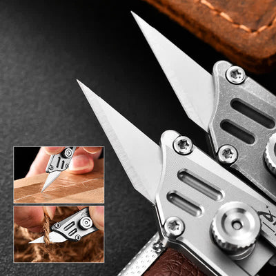 Push Pocket Knife Portable Unboxing Cutter Keychain